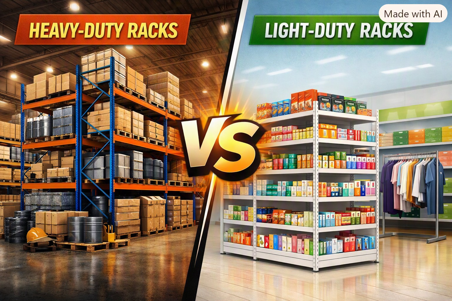 Heavy-Duty vs. Light-Duty Racks: Which One Fits Your Business?