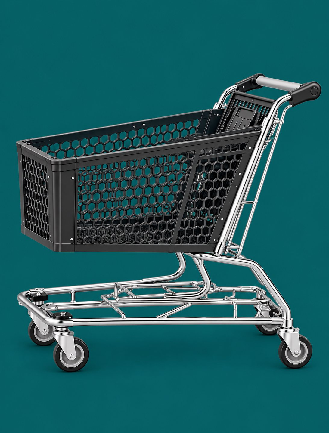 Shopping Trolley 100 Litres – Plastic Body with Baby Seat