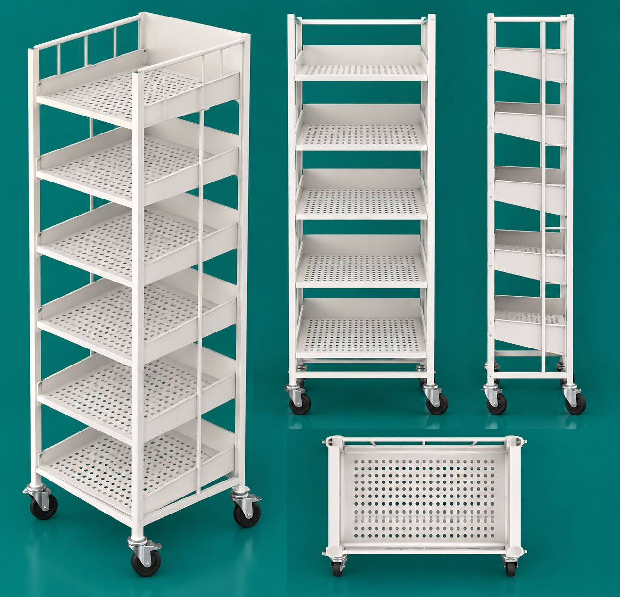 Alligator Rack with Wheels – 6 Trays — image 4